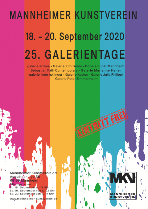 Plakat Galerientage 2020